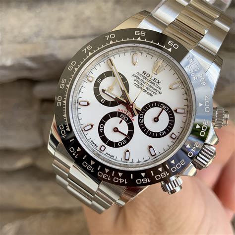 rolex daytona black and white band|Rolex daytona images.